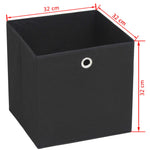 Oppbevaringsbokser 10 Stk Ikke-Vevet Stoff 32X32X32 Cm Svart