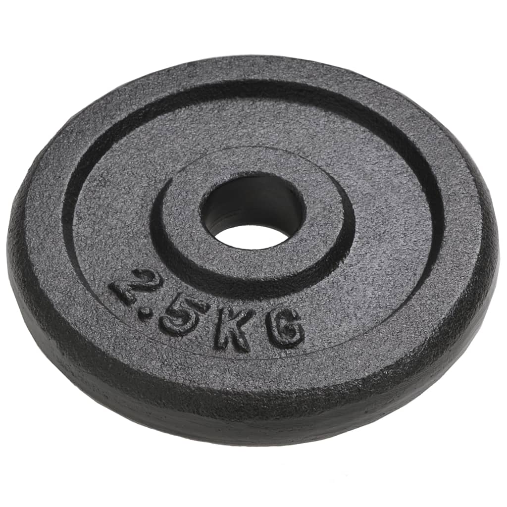 Vektskiver 8 Stk 8X2,5 Kg Støpejern