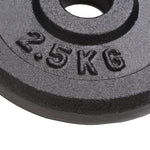Vektskiver 8 Stk 8X2,5 Kg Støpejern