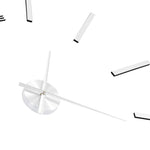 Veggklokke 3D Moderne Design 100 Cm Xxl Sølv