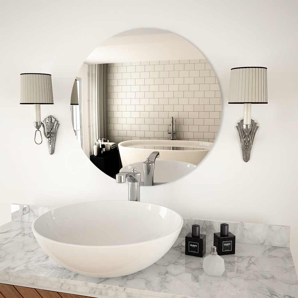 Veggspeil 60 Cm Rundt Glass
