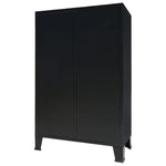 Garderobe Metall Industriell Stil 67X35X107 Cm Svart