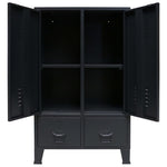 Garderobe Metall Industriell Stil 67X35X107 Cm Svart