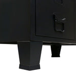 Garderobe Metall Industriell Stil 67X35X107 Cm Svart