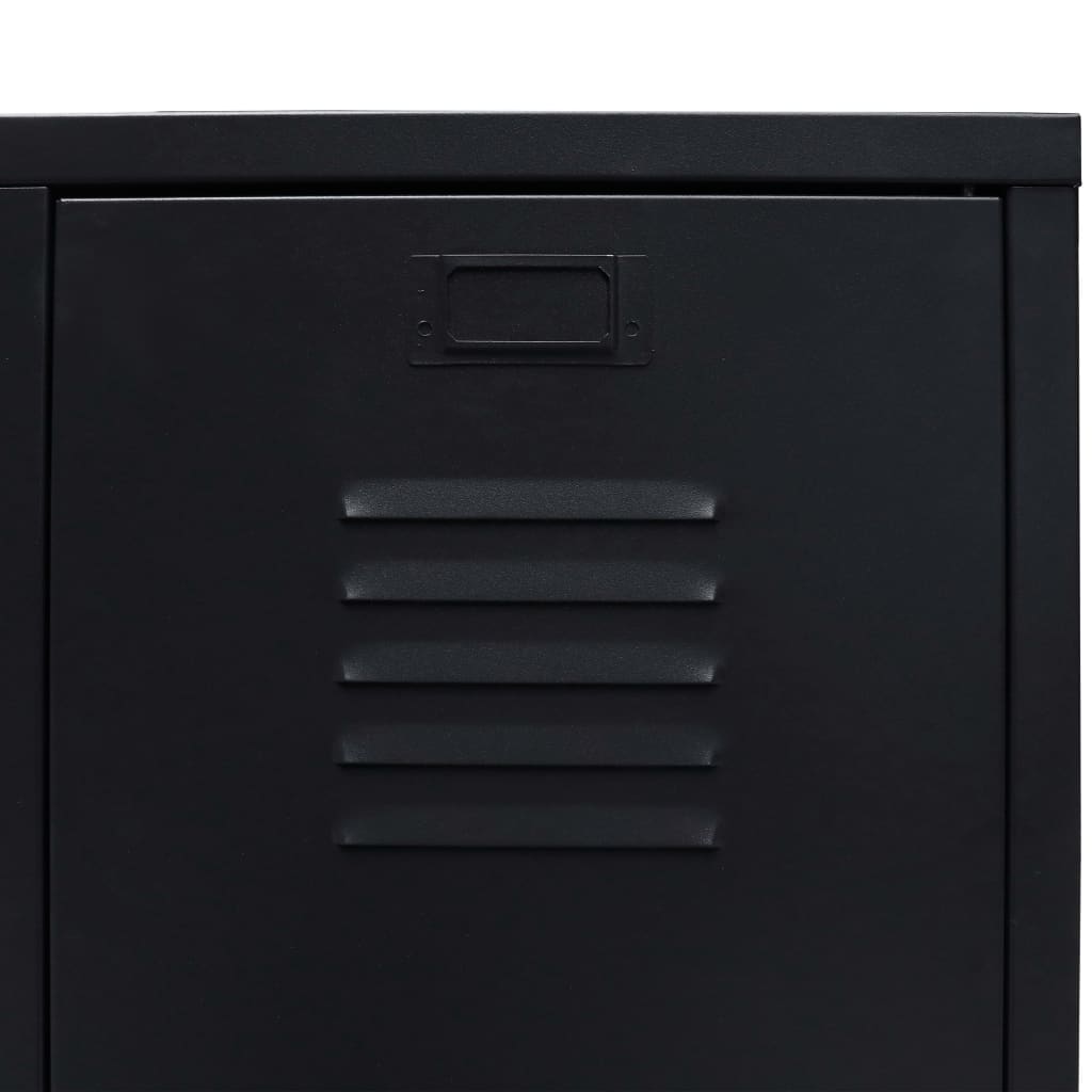 Garderobe Metall Industriell Stil 67X35X107 Cm Svart