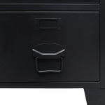 Garderobe Metall Industriell Stil 67X35X107 Cm Svart