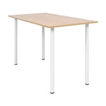 Spisebord 120X60X73 Cm Eik Og Hvit