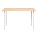 Spisebord 120X60X73 Cm Eik Og Hvit