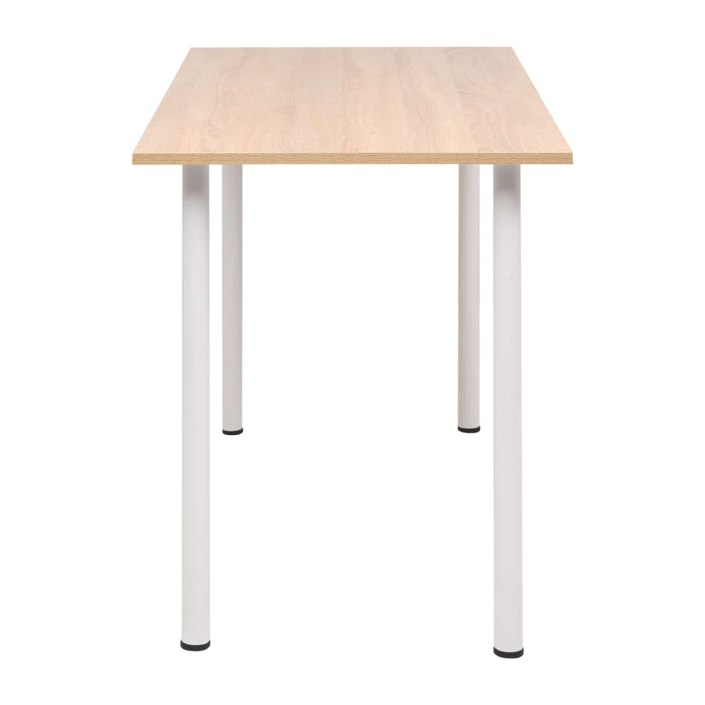 Spisebord 120X60X73 Cm Eik Og Hvit