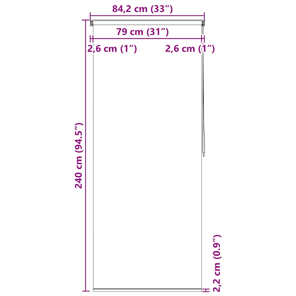 Dusjforheng 80X240 Cm Sjøstjerne