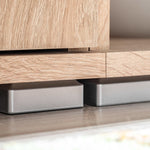 Tv-Veggenhet Med Led-Lys Sonoma Eik