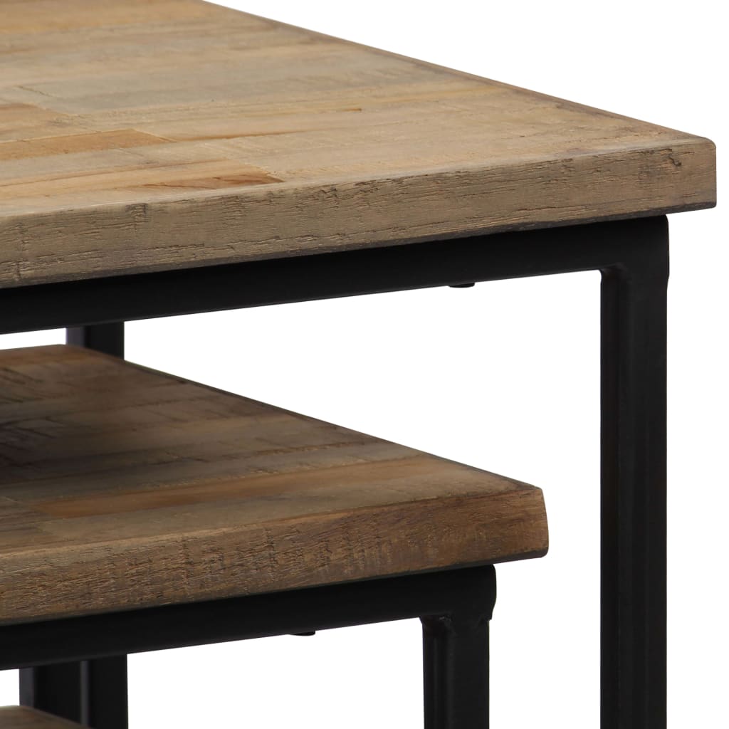 Plantebord 3 Deler Gjenvunnet Teak