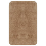 Baderomsmattesett 3 Stk Stoff Beige