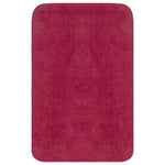 Baderomsmattesett 2 Stk Stoff Fuksia