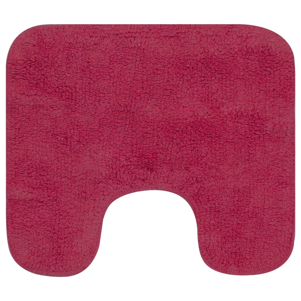Baderomsmattesett 2 Stk Stoff Fuksia