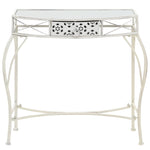 Sidebord Fransk Stil Metall 82X39X76 Cm Hvit