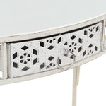 Sidebord Fransk Stil Metall 82X39X76 Cm Hvit