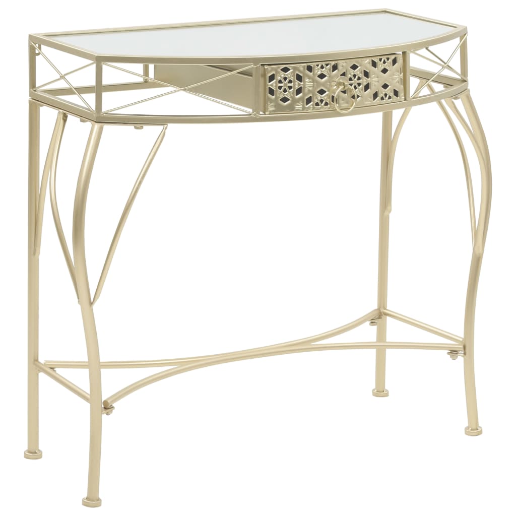 Sidebord Fransk Stil Metall 82X39X76 Cm Gull