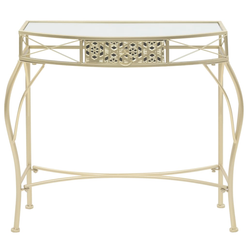 Sidebord Fransk Stil Metall 82X39X76 Cm Gull