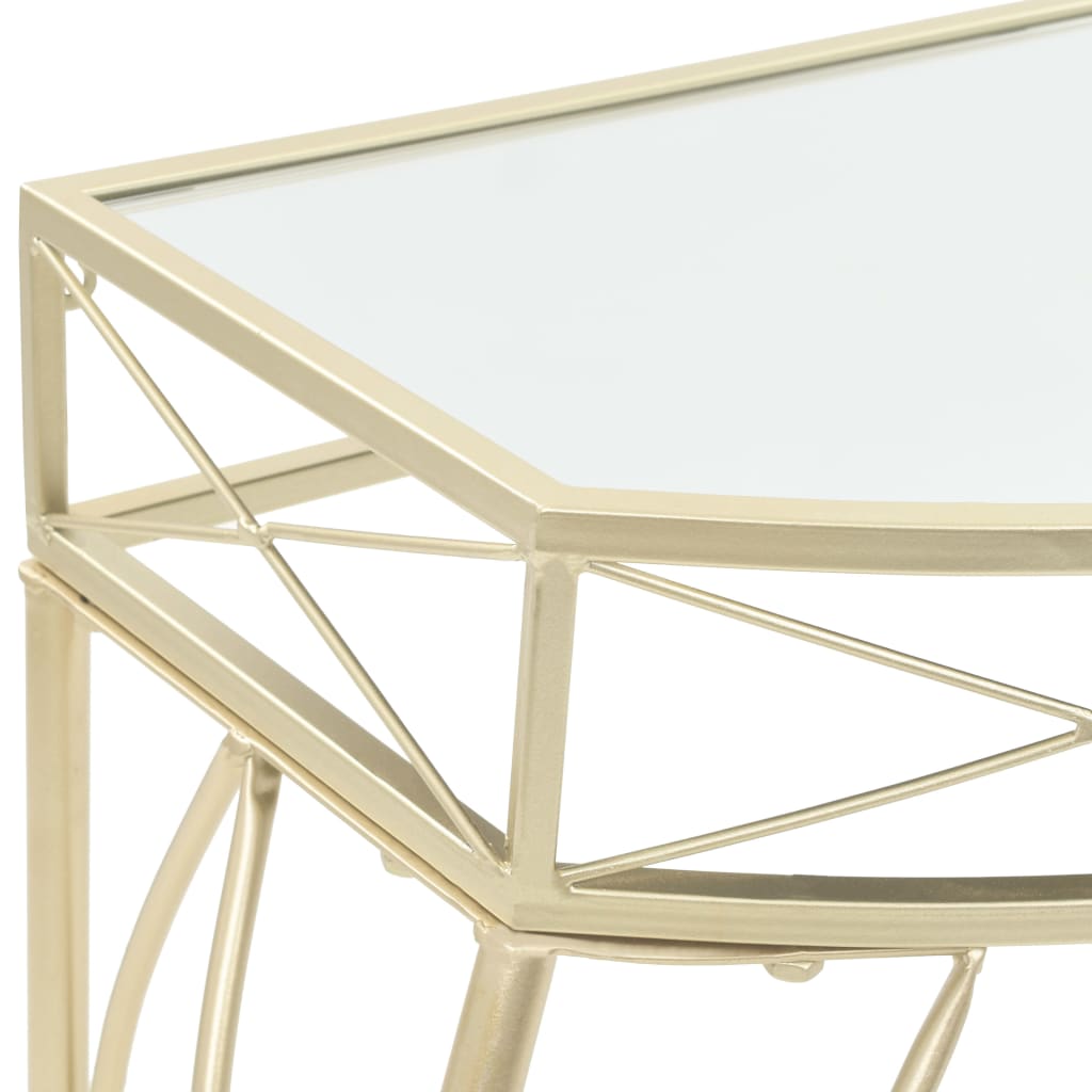 Sidebord Fransk Stil Metall 82X39X76 Cm Gull
