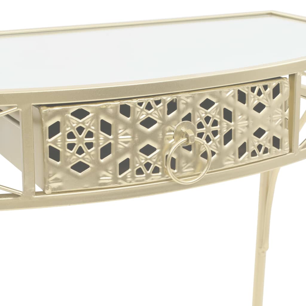 Sidebord Fransk Stil Metall 82X39X76 Cm Gull