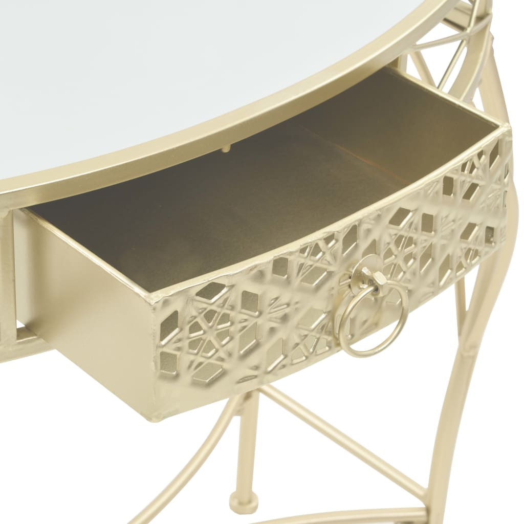 Sidebord Fransk Stil Metall 82X39X76 Cm Gull