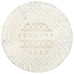 Bistrobord Gammeldags Stil Rund Metall 40X70 Cm Hvit