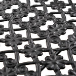 Foldbart Tebord Gammeldags Stil Metall 58X35X72 Cm Svart