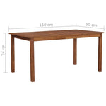 Hagebord 150X90X74 Cm Heltre Akasie