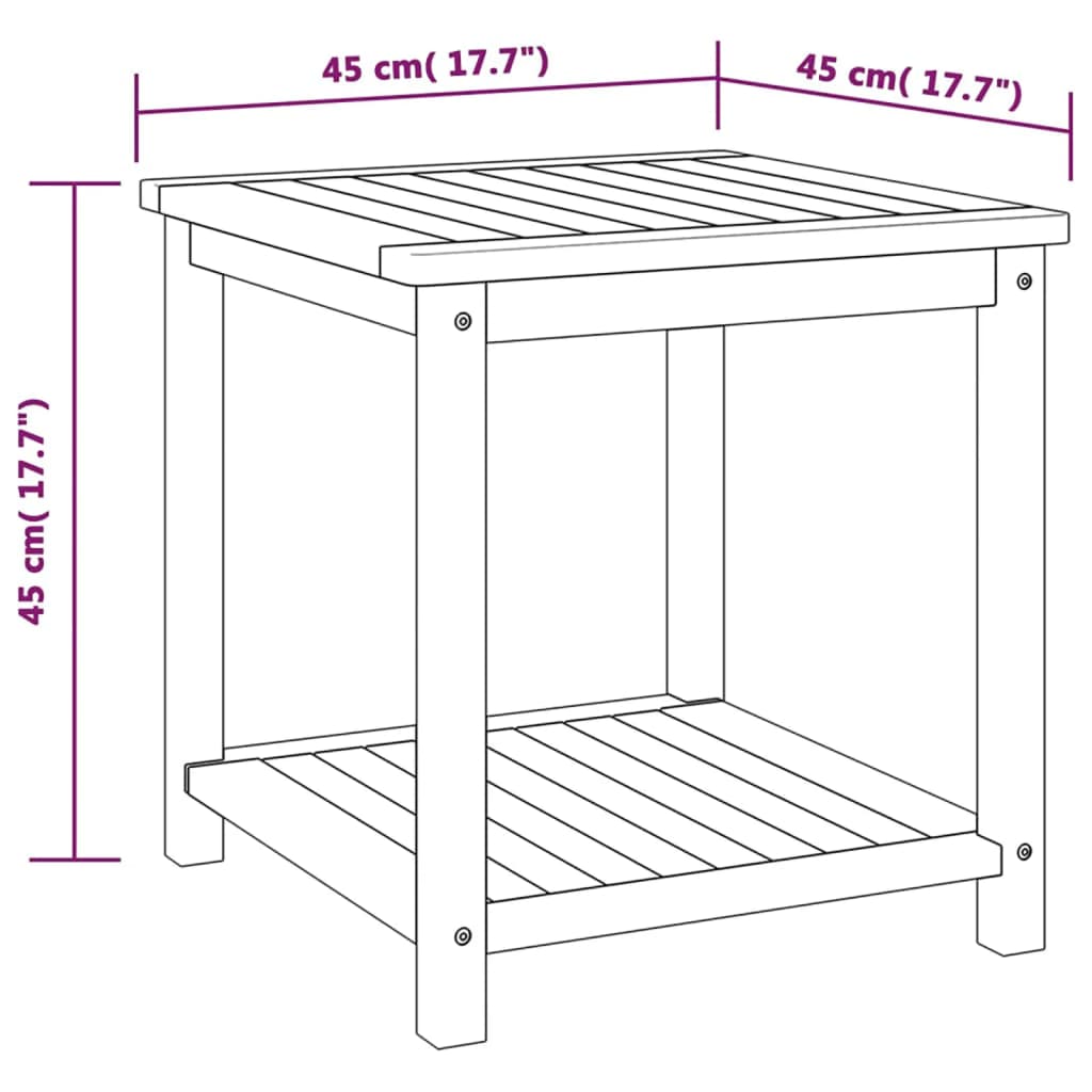 Sidebord Heltre Akasie 45X45X45 Cm