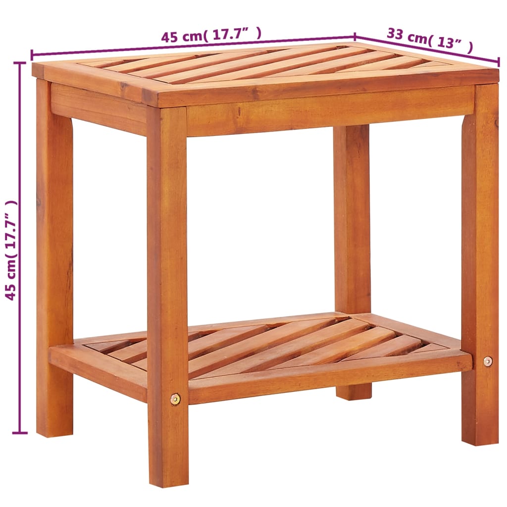 Sidebord Heltre Akasie 45X33X45 Cm