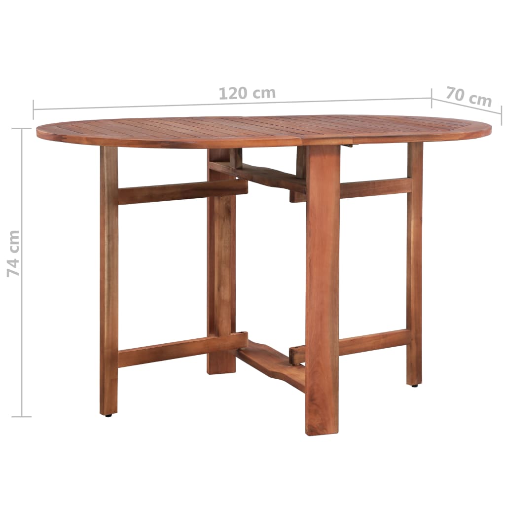 Hagebord 120X70X74 Cm Heltre Akasie