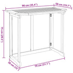 Bistrobord 90X50X75 Cm Heltre Akasie