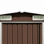 Hageskjul 257X489X181 Cm Metall Brun