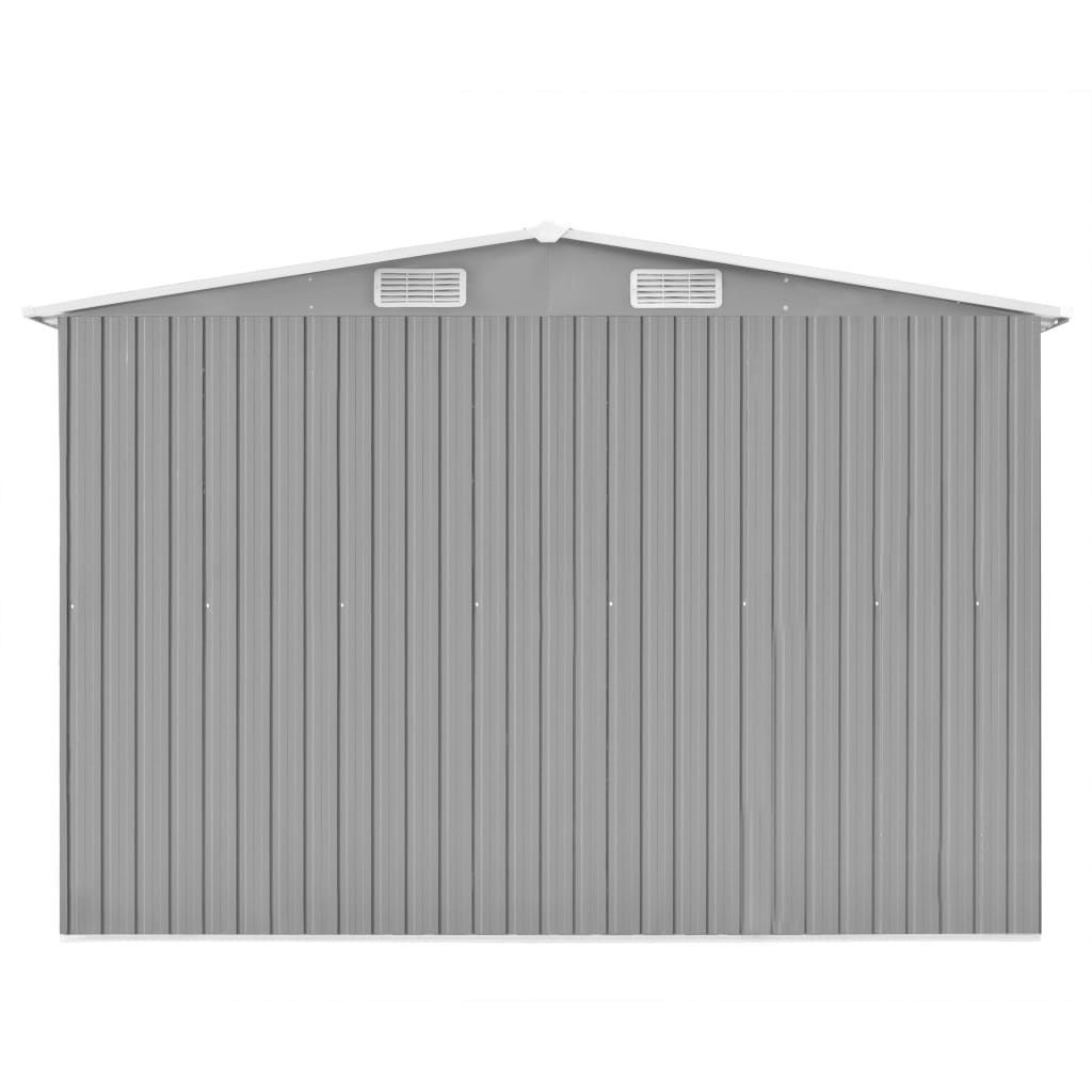 Hageskjul 257X580X181 Cm Metall Grå