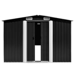 Hageskjul 257X580X181 Cm Metall Antrasitt
