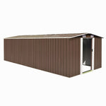 Hageskjul 257X580X181 Cm Metall Brun