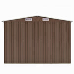 Hageskjul 257X580X181 Cm Metall Brun