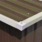 Hageskjul 257X580X181 Cm Metall Brun