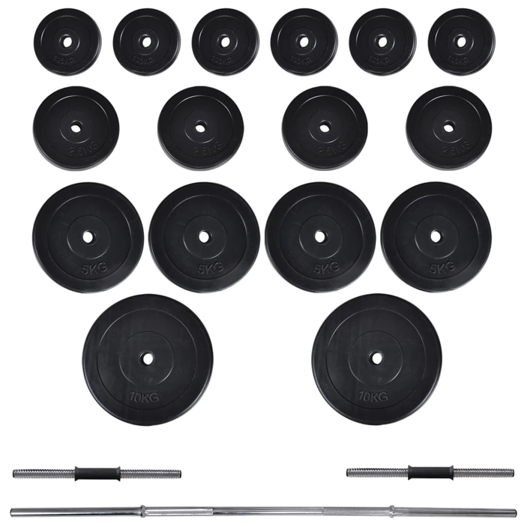 Treningsbenk Med Vektstativ, Vektstang Og Manualsett 60,5Kg