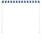 Uttrekkbar Markise 150X150 Cm Blå Og Hvit