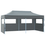 Foldbart Popup Festtelt Med Sidevegger 3X6 M Antrasitt