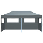 Foldbart Popup Festtelt Med Sidevegger 3X6 M Antrasitt