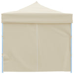 Sammenleggbart Festtelt Popup Med 8 Sidevegger 3X9 M Kremhvit