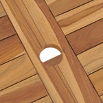 Sammenleggbart Hagebord 120X70X75 Cm Heltre Teak