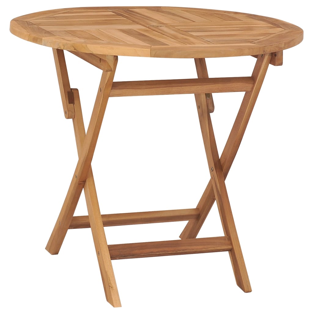 Sammenleggbart Hagebord 85X76 Cm Heltre Teak