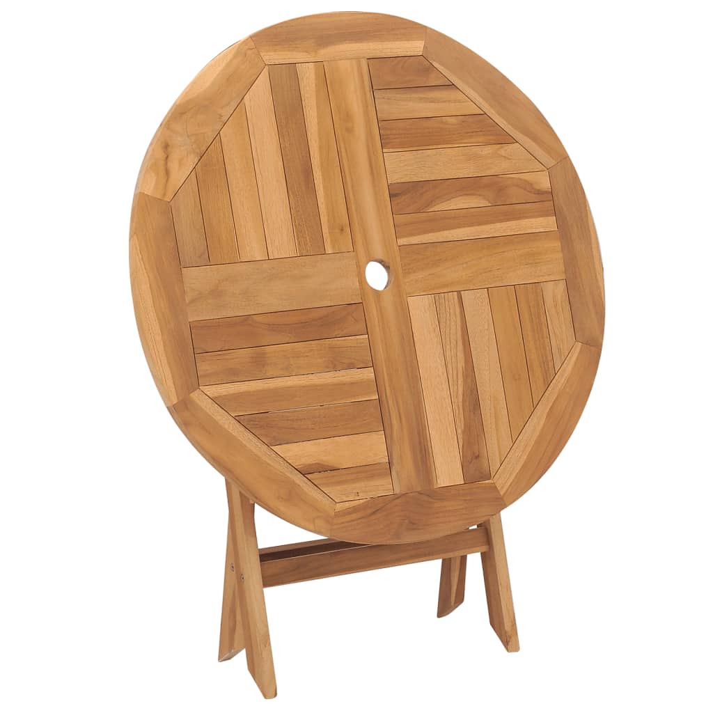 Sammenleggbart Hagebord 85X76 Cm Heltre Teak