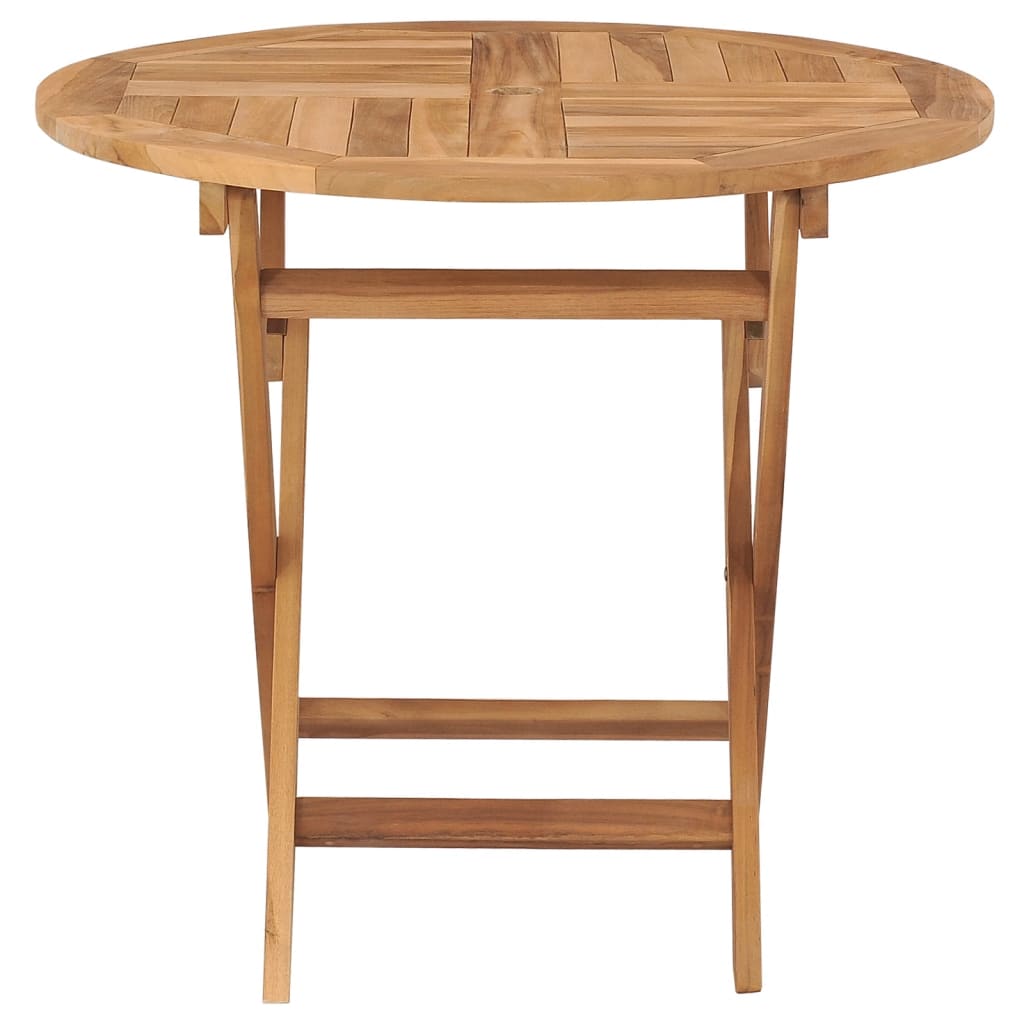 Sammenleggbart Hagebord 85X76 Cm Heltre Teak