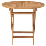 Sammenleggbart Hagebord 85X76 Cm Heltre Teak