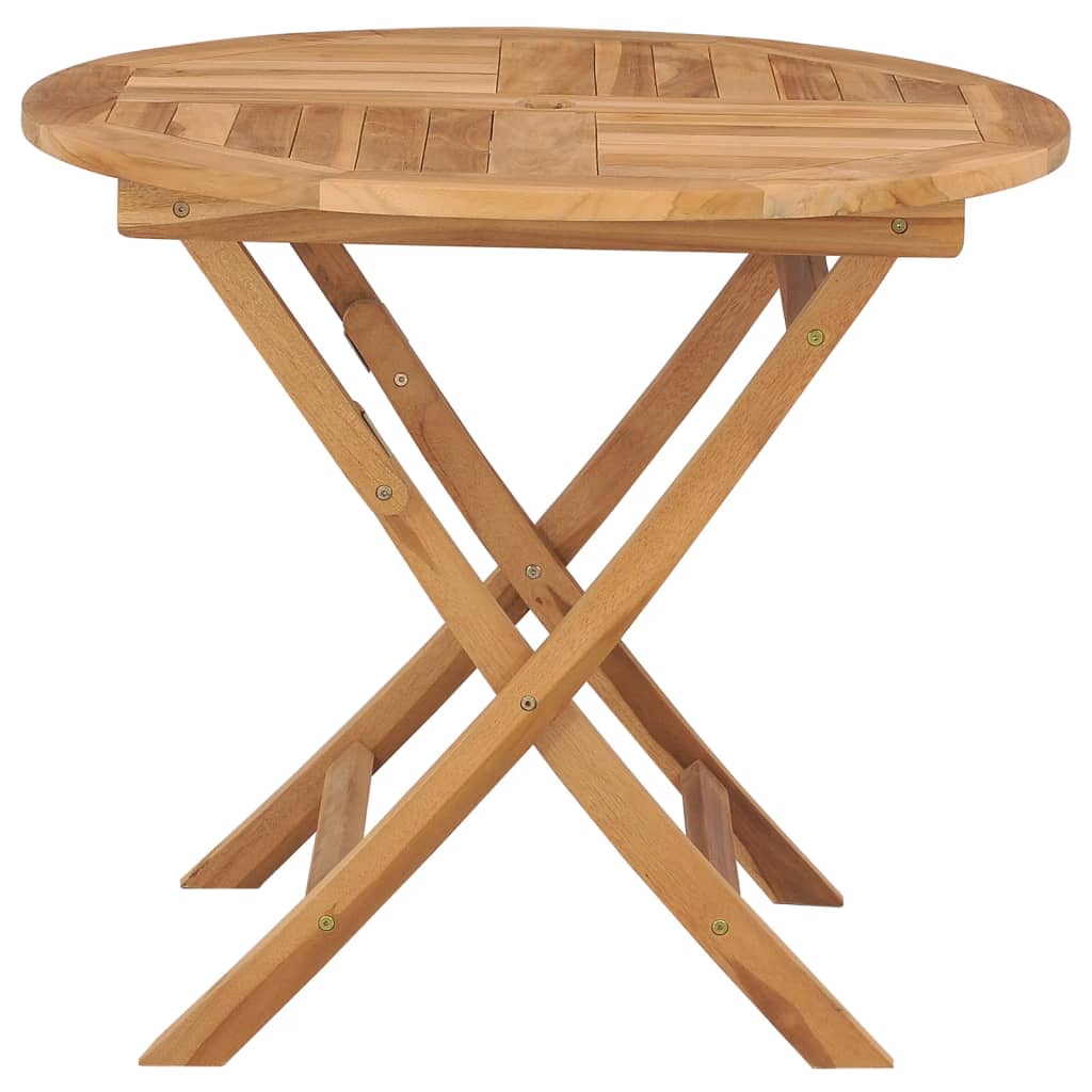 Sammenleggbart Hagebord 85X76 Cm Heltre Teak